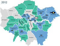 London Borough progress on sustainable fish, 2012