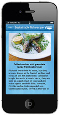 Sustainable Fish City iPhone app screenshot