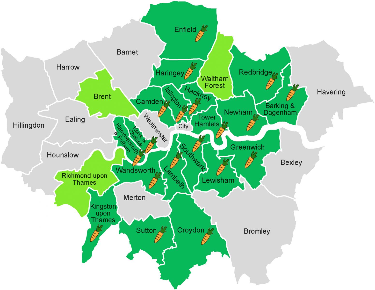 London Capital Map