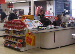 Junk food at the checkouts
