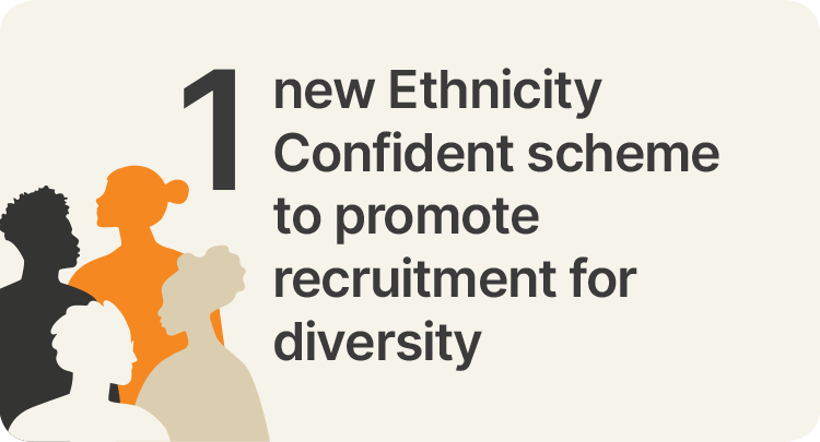 1 new Ethnicity Confident scheme to promote recruitment for diversity. Credit: 