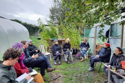 A Capital Growth training session at Keats Organics. Credit: Mayya Husseini