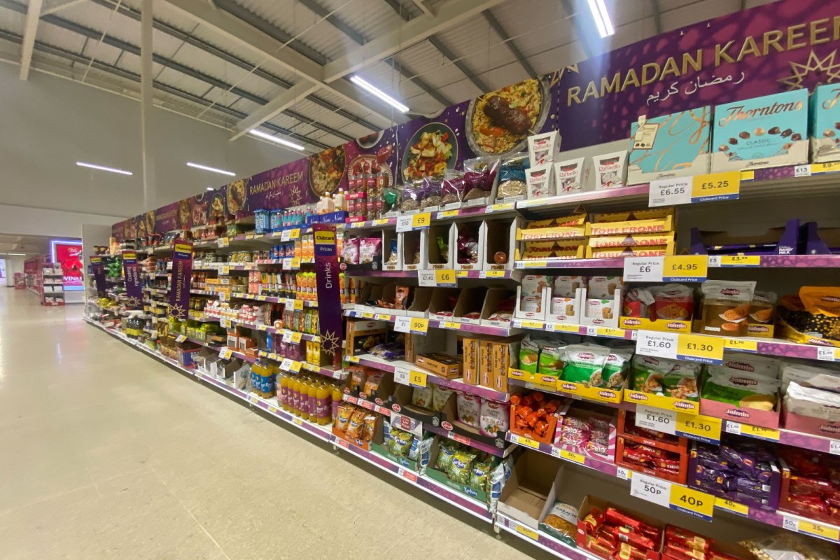 Ramadan promotions in a supermarket aisle.. Credit: Faheemah Nagdee