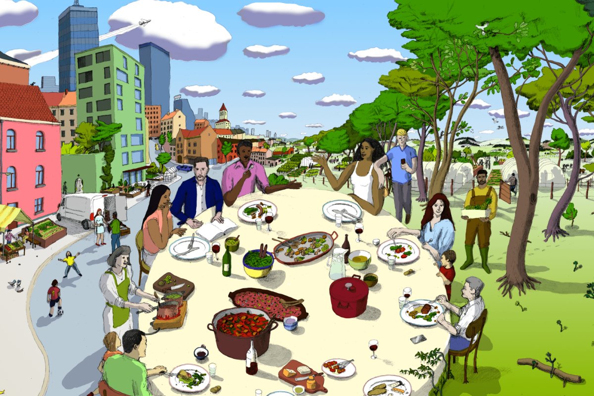 Illustration from 'Resilience and Transformation' report. Credit: The University of Sheffield | https://www.sheffield.ac.uk/sustainable-food/research/local-food-covid-19-and-future-uk-food-systems?orlgj