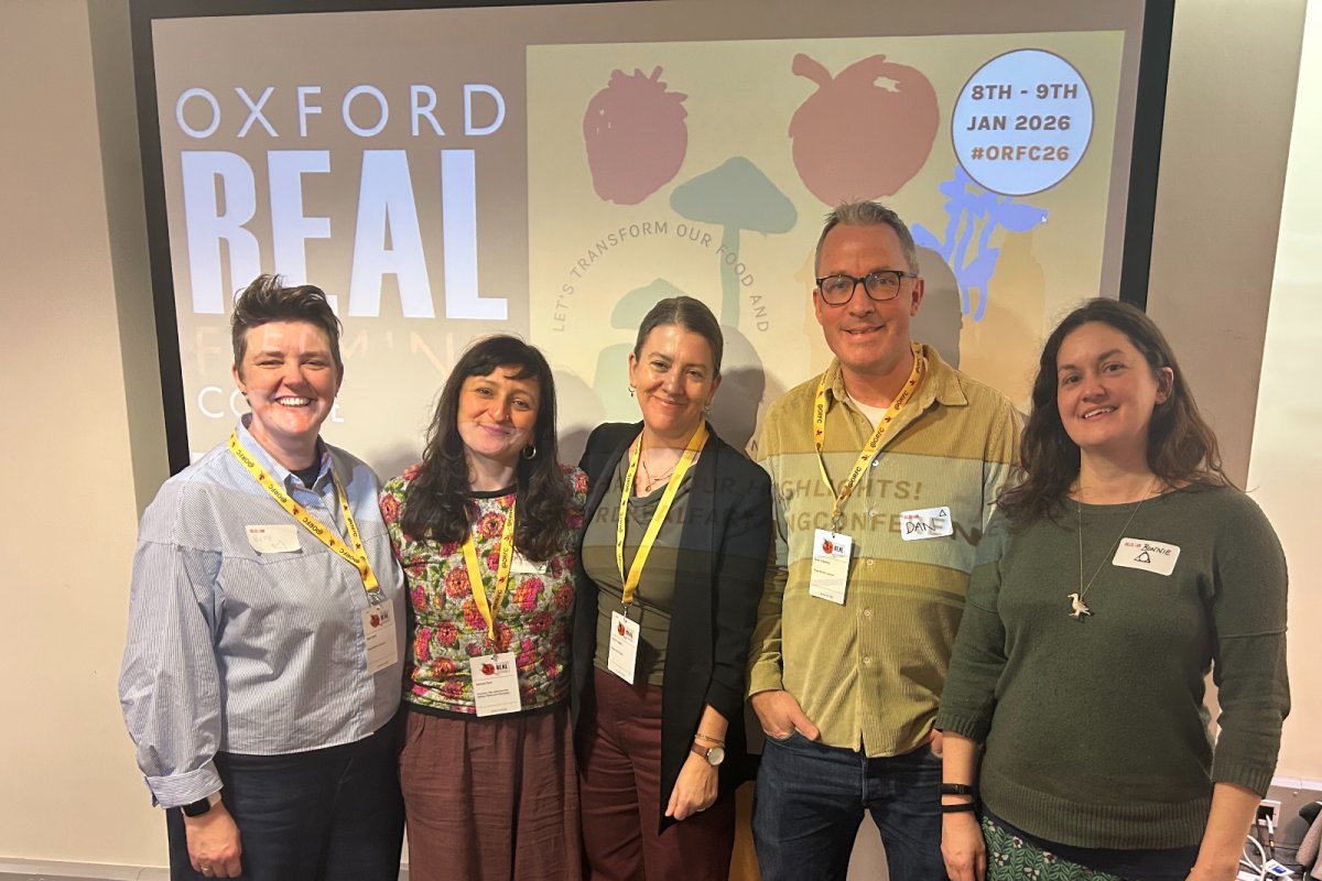 Workshop speakers at ORFC 2026. Credit: Food Ethics Council 