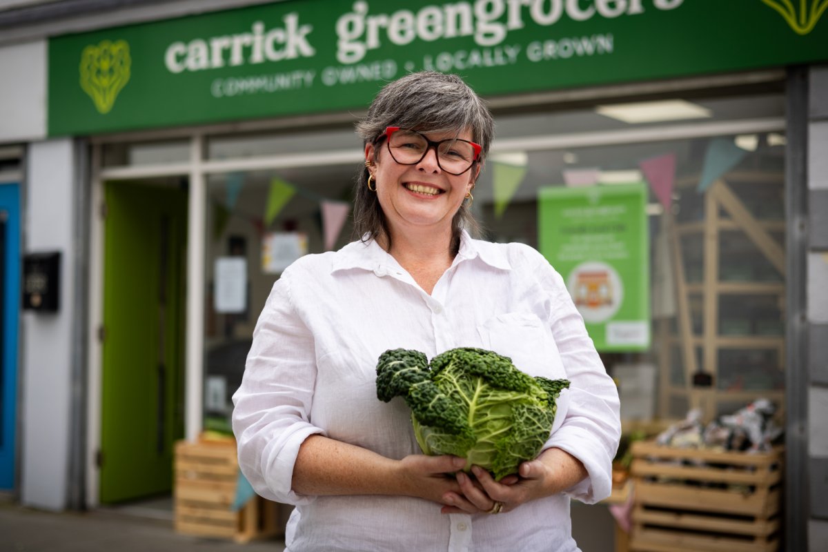 Lee Robb at Carrick Greengrocers. Credit: Eleanor Church