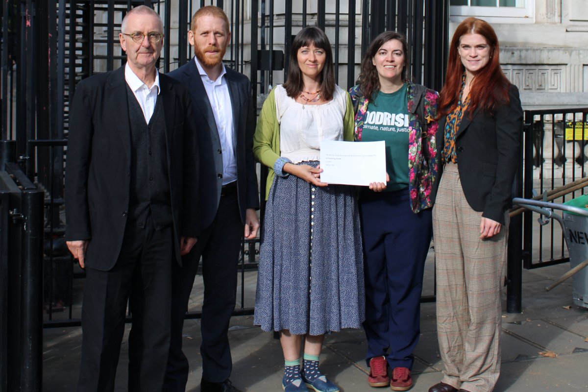 Left to right: Prof Tim Lang, Prof Paul Behrans, Vera Zakharov (Sustain), Carina Milestone and Ruth Westcott (both Foodrise). Copyright: Foodrise