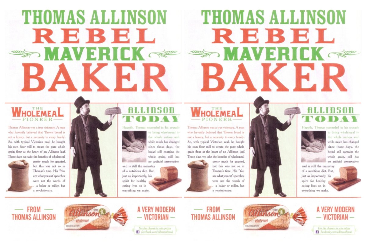 Thomas Allinson. No relation.. Copyright: Allied Bakeries (ABF Grain Products Limited)