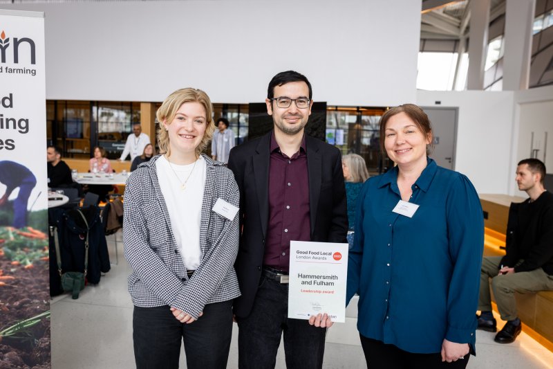 Hammersmith and Fulham win leadership award at Good Food Local. Copyright: Eleanor Church