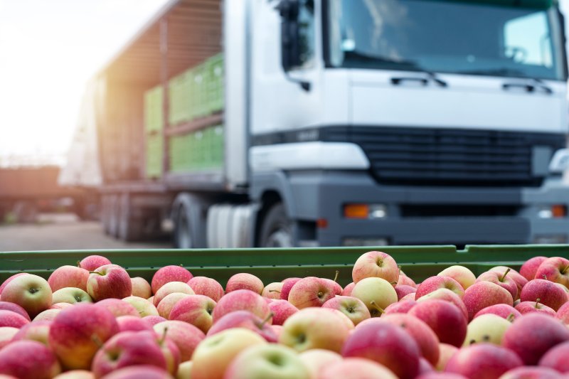 Fruit and food distribution truck.. Credit: Aleksandar Malivuk / Shutterstock