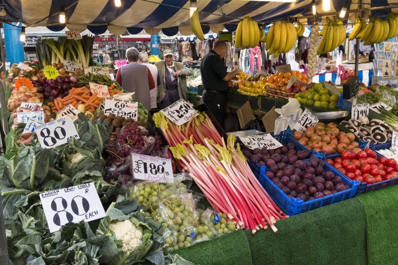 Fruit and veg market. Credit: David Muscroft / Shutterstock