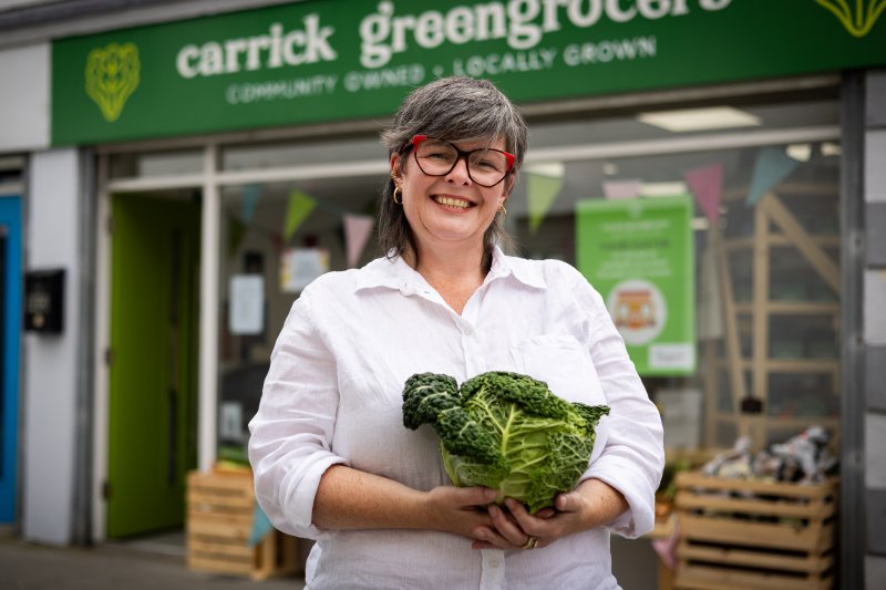 Lee Robb at Carrick Greengrocers. Credit: Eleanor Church