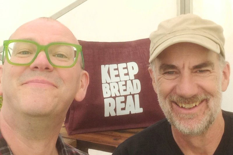 Chris Young and Peter Cook(please send us a different photo to use here!). Credit: Chris Young / www.realbreadcampaign.org CC-BY-NC-SA-4.0