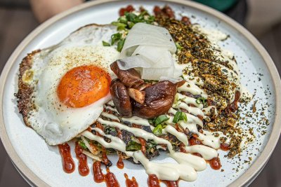 Okonomiyaki. Credit: Ben England, Brunswick East