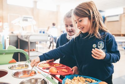 School meals in Monmouth. Credit: Food Sense Wales / Aled Llywelyn