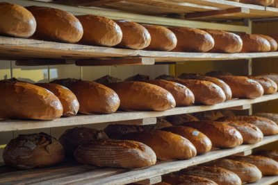 Bread on display in a small bakery. Credit: Pixabay license