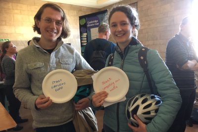 Locals making climate pledges. Credit: Cambridge Sustainable Food CIC
