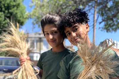 Greenside Primary School harvest. Copyright: Georgina Webber