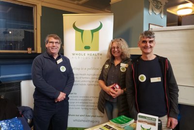 WHAg Directors pictured at ORFC: Lawrence Woodward OBE, Jackie Pearce-Dickens, Chris Aukland MRCVS. Copyright: WHAg