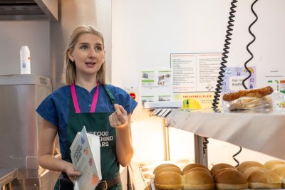 Food Behind Bars founder Lucy Vincent at HMP Bristol. Copyright: Andy Aitchison