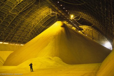 A Cargill soya silo in Brazil . Credit: Werner Rudhart / Greenpeace