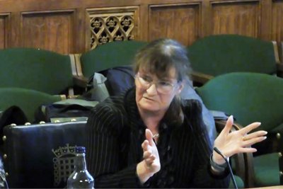 Vicki Hird giving evidence to the EFRA Select Committee on fair dealing. Credit: Gavin Dupee 