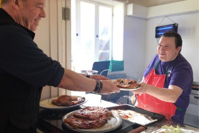 Eamon at work. Credit: Emmaus Norfolk & Waveney