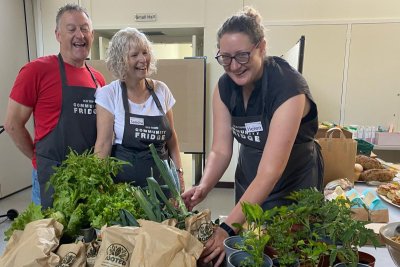 The team at Old Town Community Fridge are delighted to receive produce directly from Rooted Community Food's allotment, which aims to provide 1 tonne of produce to community food projects across the town.