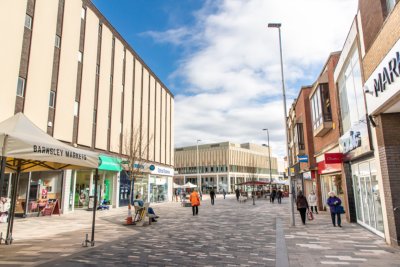 Barnsley town centre. Credit: Barnsley Council