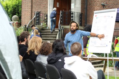 Introduction to permaculture session at the festival. Credit: London Permaculture Festival