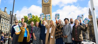 Children's Food Ambassadors present manifesto to parliament. Credit: Sustain | Matt Crossick