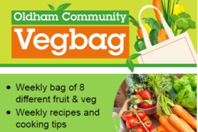 Flyer for Oldham Community Vegbag. Credit: Oldham Community Vegbag