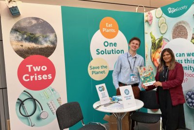 The Vegan Society at the Labour Party Conference in 2025. Copyright: The Vegan Society