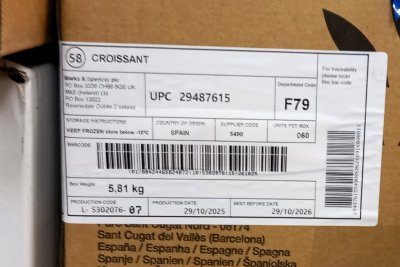 M&S croissants made in Spain to be sold within 12 months of manufacture. Credit: Chris Young / www.realbreadcampaign.org CC-BY-NC-SA-4.0