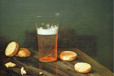 Still life with Beer Glass by Johann Georg Hinz. Credit: Public domain