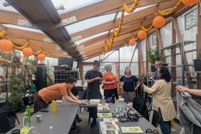 iNaturalist training day at Cody Dock. Credit: Lula Wattam