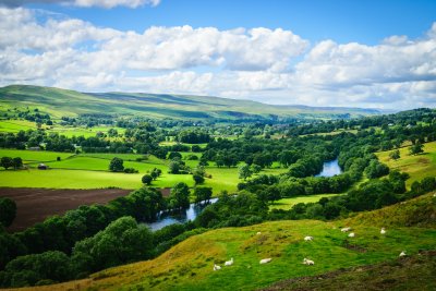 Meandering river making its way through rural farmland. Copyright: Nuttawut Uttamaharad | shutterstock