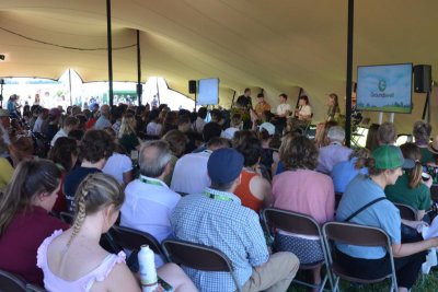 Sustain's packed-out session on a roadmap for horticulture at Groundswell 2024. Credit: Sustain