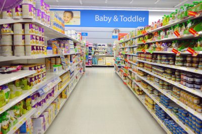  Baby and toddler food selection in a supermarket. Copyright: ValeStock | shuttterstock