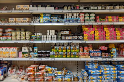 Jams, tinned fruit and other pantry items. Credit: Linus Boman | Shutterstock