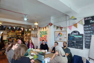 Food Matters 2 meeting at the hornbeam center. Credit: Isabel Rice