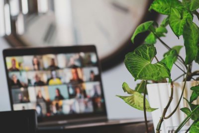 People in an online meeting. Credit: Rivage | Unsplash 