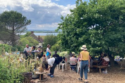 People and plants buzzing with joy at the Mulberry Close Garden Summer Solstice open eve. Copyright: Rasheeqa Ahmad | Community Apothecary