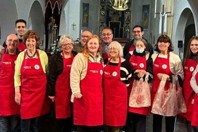 Volunteers at Columba's Kitchen pantry. Credit: Columba's Kitchen