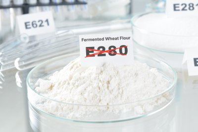 Not an E number... but it is a preservative. Credit: www.realbreadcampaign.org