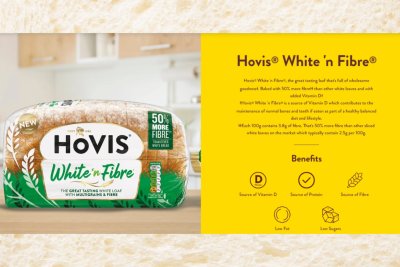 There are other loaves that have more than 2.5% fibre. Copyright: Hovis (fair use)