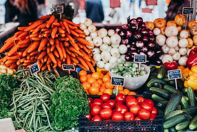 Fresh vegetables on a market stall. Credit: Daria Shevtsova | Pexels