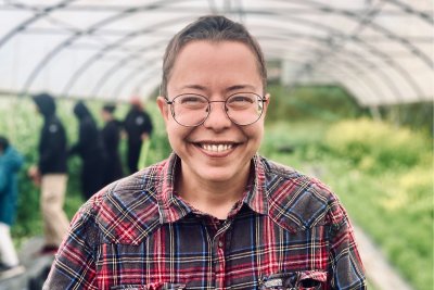 Chrissy, Folx Farm co-founder and grower. Copyright: Alexandra Rose