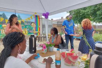 The vibes at the magical tea party at the Love Garden N17. Copyright: Mayya Husseini