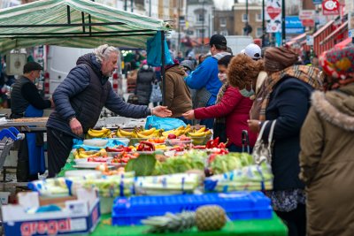 A food market selling vegetables. Credit: iStockphoto.com.